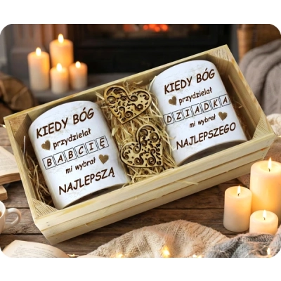 Komplety Kubków  w Skrzynce