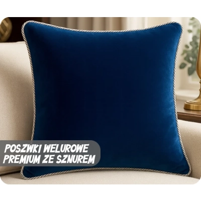 Poszewki Welurowe Premium ze Sznurem