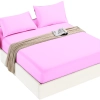 PRZEŚCIERADŁO Z GUMKĄ BAWEŁNIANE 180X200 cm + 25cm JASNY RÓZ