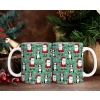 ŚWIĄTECZNY KOMPLET KUBKÓW 330ml NA PREZENT MIKOŁAJ ZESTAW W PUDEŁKU DRUK