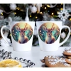 PREZENT ŚWIĄTECZNY ZESTAW KUBKÓW LATTE W SKRZYNCE KUBKI MIKOŁAJ NA ŚWIĘTA