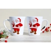 ŚWIĄTECZNY KOMPLET KUBKÓW 330ml LATTE PREZENT MIKOŁAJ ZESTAW W PUDEŁKU DRUK