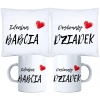 KOMPLET PREZENT DLA BABCI I DZIADKA PODUSZKA KUBEK BABCIA DZIADEK ZESTAW