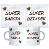 KOMPLET PREZENT DLA BABCI I DZIADKA PODUSZKA KUBEK BABCIA DZIADEK ZESTAW