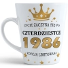 KUBEK LATTE PREZENT URODZINY 40 CZTERDZIESTKĘ ZNAK