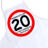FARTUCH KUCHENNY NADRUK URODZINY 20 DWUDZIESTKĘ