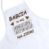 FARTUCH KUCHENNY Z NADRUKIEM PREZENT DZIEŃ BABCI