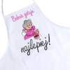 FARTUCH KUCHENNY Z NADRUKIEM PREZENT DZIEŃ BABCI