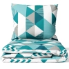 Pościel Geometryczna 150x200 + Prześcieradło Lazurowy Pryzmat
