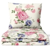 Pościel w Róże 140x200 Satyna Bawełniana 