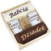 IDEALNY PREZENT - ZESTAW RĘCZNIKI + KUBKI BABCIA i DZIADEK