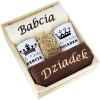 IDEALNY PREZENT - ZESTAW RĘCZNIKI + KUBKI BABCIA i DZIADEK