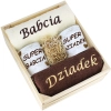 IDEALNY PREZENT - ZESTAW RĘCZNIKI + KUBKI BABCIA i DZIADEK