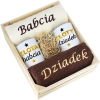IDEALNY PREZENT - ZESTAW RĘCZNIKI + KUBKI BABCIA i DZIADEK