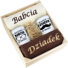 IDEALNY PREZENT - ZESTAW RĘCZNIKI + KUBKI BABCIA i DZIADEK