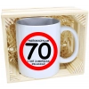 PREZENT KUBEK URODZINOWY W SKRZYNCE URODZINY 70