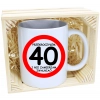 PREZENT KUBEK URODZINOWY W SKRZYNCE URODZINY 40