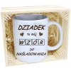 PREZENT KUBEK Z NADRUKIEM DLA DZIADKA W SKRZYNCE