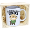 PREZENT KUBEK Z NADRUKIEM DLA DZIADKA W SKRZYNCE