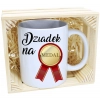 PREZENT KUBEK Z NADRUKIEM DLA DZIADKA W SKRZYNCE