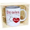 PREZENT KUBEK Z NADRUKIEM DLA DZIADKA W SKRZYNCE