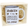 PREZENT KUBEK Z NADRUKIEM DLA BABCI W SKRZYNCE