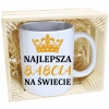 PREZENT KUBEK Z NADRUKIEM DLA BABCI W SKRZYNCE