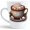 ŚWIĄTECZNY KUBEK LATTE 330ml PREZENT ŚWIĘTA ZIMOWY RENIFER JELEŃ MIKOŁAJ