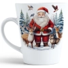ŚWIĄTECZNY KUBEK LATTE 330ml PREZENT ŚWIĘTA ZIMOWY RENIFER JELEŃ MIKOŁAJ