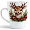 ŚWIĄTECZNY KUBEK LATTE 330ml PREZENT ŚWIĘTA ZIMOWY RENIFER JELEŃ MIKOŁAJ