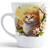 WIOSENNY WIELKANOCNY KUBEK LATTE 330ml PREZENT WIOSNA KOT