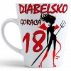 KUBEK LATTE PREZENT URODZINY 18 OSIEMNASTKĘ ZNAK