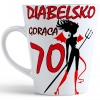 KUBEK LATTE PREZENT URODZINY 70 SIEDEMDZIESIĄTKĘ ZNAK