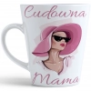 KUBEK LATTE 330ml DLA MAMY Z NADRUKIEM NA PREZENT DZIEŃ MATKI MAMA MAMUSIA