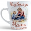 KUBEK LATTE 330ml DLA MAMY Z NADRUKIEM NA PREZENT DZIEŃ MATKI MAMA MAMUSIA