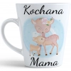 KUBEK LATTE 330ml DLA MAMY Z NADRUKIEM NA PREZENT DZIEŃ MATKI MAMA MAMUSIA