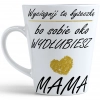 KUBEK LATTE 330ml DLA MAMY Z NADRUKIEM NA PREZENT DZIEŃ MATKI MAMA MAMUSIA