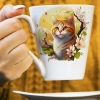 WIOSENNY WIELKANOCNY KUBEK LATTE 330ml PREZENT WIOSNA KOT