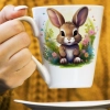 WIOSENNY WIELKANOCNY KUBEK LATTE 330ml PREZENT WIOSNA ZAJĄC