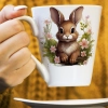 WIOSENNY WIELKANOCNY KUBEK LATTE 330ml PREZENT WIOSNA ZAJĄC