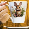 WIOSENNY WIELKANOCNY KUBEK LATTE 330ml PREZENT WIOSNA ZAJĄC