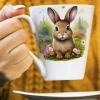 WIOSENNY WIELKANOCNY KUBEK LATTE 330ml PREZENT WIOSNA ZAJĄC