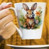 WIOSENNY WIELKANOCNY KUBEK LATTE 330ml PREZENT WIOSNA ZAJĄC