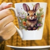 WIOSENNY WIELKANOCNY KUBEK LATTE 330ml PREZENT WIOSNA ZAJĄC