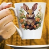 WIOSENNY WIELKANOCNY KUBEK LATTE 330ml PREZENT WIOSNA ZAJĄC
