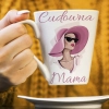 KUBEK LATTE 330ml DLA MAMY Z NADRUKIEM NA PREZENT DZIEŃ MATKI MAMA MAMUSIA