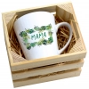 KUBEK LATTE 330ml W SKRZYNCE DLA MAMY PREZENT DZIEŃ MATKI MAMA MAMUSIA