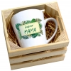 KUBEK LATTE 330ml W SKRZYNCE DLA MAMY PREZENT DZIEŃ MATKI MAMA MAMUSIA