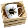 KUBEK LATTE 330ml W SKRZYNCE DLA MAMY PREZENT DZIEŃ MATKI MAMA MAMUSIA