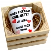 KUBEK LATTE 330ml W SKRZYNCE DLA MAMY PREZENT DZIEŃ MATKI MAMA MAMUSIA